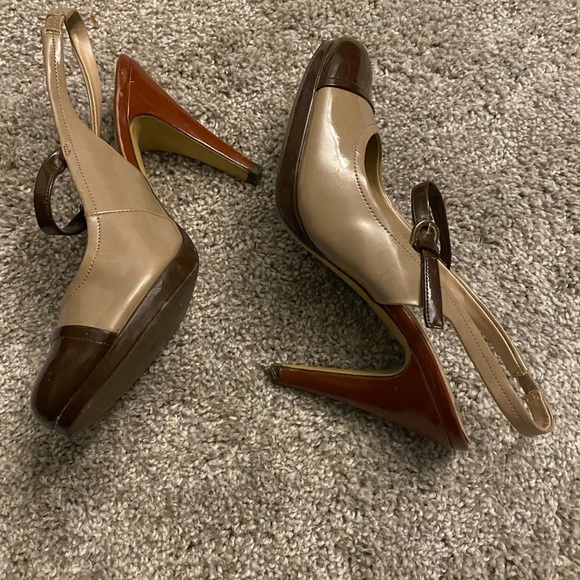 Brown & Tan Pumps - Picture 2 of 2